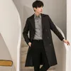 Men's Trench Coats Windbreaker Coat Long Spring And Autumn Korean Fashion Handsome Casual Winter Men