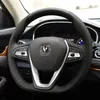 DIY Custom hand-stitched leather car steering wheel cover For Changan CS85 EADO DT cs75299T