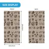 Szaliki czaszka retro bandana okładka szyi drukowane ciekawostki Kość Halloween Balaclavas Magic Scarf ciepłe kolarstwo na świeżym powietrzu zima