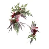 Couronnes De Fleurs Décoratives 2pcs Flores Artificiales Bouquets De Mariage Queue Arch Fond Décoration Pography Flower Stand Accessoires 230731