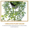 Dekorativa blommor konstgjorda krukväxter falska krukväxter gröna vinstockar simulerade bonsai blad dekor trädgård