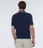 Men Polo Designer Shirts Summer Loro Piana Casual Silk polos shirt Tops Short Sleeve tshirt