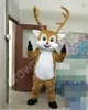 Maskerad Professional Deer Mascot Costume Cartoon Set Birthday Party Rollspelande vuxenstorlek Karneval Julpresent