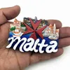Koelkastmagneten Europa Malta 3D Soldaat Kaart Magneten Toeristische Souvenirs Koelkastmagneet Decoratie Artikelen Handwerk x0731