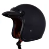 Kaski motocyklowe 2023 Hełm motocyklowy otwartą twarz Vintage 34 Jet Cafe Racer Scooter Bike Casque Motorbike Casco Moto Dot ECE Zatwierdzony ręcznie x0731