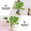 Flores Decorativas Imitação de Plantas Arranjo de Flores Material Simulado Vegetação Artificial Verdes Falsos