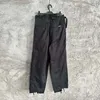 2023SS Designer Twill Cargo Pants Oregelbundna lappfickor Bomullsbyxor