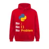 Men's Hoodies Computer Programming Language Python Sweatshirt Design For Code Programmer Homme Pullover Hooded Camiseta