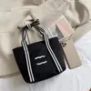 All-match canvas bow hand crossbody bag travel convenient simple fashion bags
