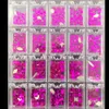 Nagelkonstdekorationer 20 Storlek/400st nagel S Crystal Nail Art Mixed Shape Gems Nail Art 3D Decoration Flatback Glass Diamond P400P 230729