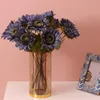 Fleurs décoratives joyeux noël décoration Simulation tournesol branche fond mariée tenant des accessoires de photographie maison fête approvisionnement