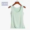 Kvinnors tankar Kvinnor ärmlös Camisole 2023 Summer Lady Vest Casual Solid Color Tank Topps Kvinnlig topp plus storlek underkläder koreansk stil