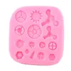 Cake Tools Mechanical Gear Screw Nut Silicone Molds DY Steampunk Fondant Decorating Cupcake Topper Candy Clay Chocolate Moulds 230731