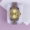 Vintage watch for womens diamond datejust luxury watches 36mm plated gold montre de luxe popular luminous lady wristwatches simple daily dh03 C23