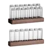 Storage Bottles Coffee Bean Vaults Refillable Wooden Display Stand Single Dosing Tubes For Food Tea Sugar Pantry