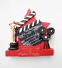 Ímãs de geladeira Ímã de geladeira Souvenir Ímãs de filmes do Oscar para geladeiras A estatueta do Oscar Ímãs de resina para decoração de casa vintage x0731