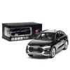 Diecast Model Cars 124 Q8 SUV modello di veicolo fuoristrada modello di auto in lega ad alta simulazione con luce sonora tirare indietro auto giocattolo per bambini spedizione gratuita x0731