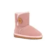 Дети австралийские классические пуговицы для девочек -сапоги для малышей детской обувь дизайнерские молодежные кроссовки Baby Kid Зимний снежный ботинок Uggly Каштановый красный черный Gre 19x4##
