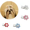 Dog Apparel Fashion Crystal Rhinestone Hair Clip Bone Accessories Pet Grooming For Puppy Cats Hairpins Multicolor Cat Headwear