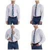 Bow Ties slipsfärgade slips unisex polyester 8 cm nacke för mens casual breda tillbehör gravatas företag