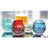 Wine Glasses Crystal Edo Kiriko Craft Collect Whiskey Whisky Glass Green Red Blue 11Oz Handmade Drop Delivery Home Garden Kitchen Dini Dh3Nq