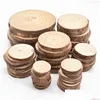 Craft Tools Thicken Natural Pine Round Wood Slices Unfinished Circles With Tree Bark Log Discs Diy Crafts Christmas Party Painting Dro Dhm6X