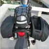 Alforje de motocicleta à prova d'água lateral do porta-malas SaddleBag Tecido Oxford Sacos de bagagem Capacete de Moto Sacos de viagem 264U