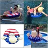 Autres fournitures de fête de fête Trump Natation Flotteurs Gonflable Piscine Radeau Flotteur Anneau De Bain Pour Adts Enfants Drop Delivery Maison Jardin Fe Dhz1Y