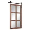 Pegatinas de pared para puerta corrediza de granero, ventana de madera, espejo, 30 x 36 pulgadas, por 230731