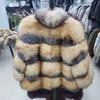 Femmes fourrure fausse fourrure 2021 nouvelles femmes réel manteau de fourrure fourrure naturelle luxe hiver épais chaud manteau fille vraie fourrure veste livraison gratuite HKD230727