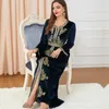 Roupas étnicas Vestido Abaya Casual Adulto Ligeiro Strech Cetim Poliéster Vestidos Mulheres Flash Sale