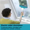 Vakuum trådlöst fönsterglas Vakuumrengöring med squeegee sprayflaskvattenbehållare 2 i 1 bärbar handhållare för husbildamm 230731