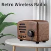 Portabla högtalare Mini Retro Bluetooth Support Card Radio Computer Heaters Portable Outdoor Audio Subwoofer Wireless Cute Classic New R230731