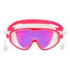 Lunettes de natation enfants bouchon d'oreille garçon fille étuis à lunettes de natation enfants lunettes de piscine Anti-buée Protection UV lentille de plongée