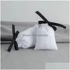 Sacchetti per gioielli Borse Regalo in cotone con nastro per candela Sacchetto con cordoncino Sacco di caramelle Drop Delivery Packaging Display Ote7X