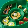 Schmuckbeutel Rotierende Aufbewahrungsbox Make-up-Organizer Armbandbehälter Halskette Ring Ohrringhalter Ausstellungsstand mit Spiegelabdeckung