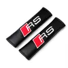 2PCS Paar Auto Sicherheitsgurt Abdeckung S linie RS Logo Soft Strap Schutz Abdeckung für Audi A3 A4 A5 a6 Q3 Q5 Q7 Auto Styling289E