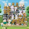 Outils atelier pour enfants Simulation Forest Animal Family 1 12 Scale Dollhouse Furniture Miniature 1/12 Rabbit Bear Panda Girl Pretend Play Set 230812