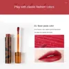 Lipgloss Waterdicht Blijvende Gekleurde Vocht Vloeibare Lipstick 6 Kleuren Fluweel Mat Zijdeachtig Glazuur Lippen Make-up Luipaard