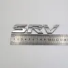 Para Toyota SRV Emblema 3D Carta Cromado Prata Distintivo de Carro Logo Adesivo 228z