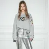 Hoodies للسيدات 23 فرنسية صغيرة شهيرة Zadig Voltaire Sweatshirt Love Love Printing Embroidery Hot Drill Freece