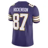 Jersey Football Justin Jefferson 18 T.J. Hockenson 87 Men Jerseys Purple Shotback Rozmiar S-XXXL zszyty koszulka