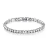 Gioielli con diamanti Moda Zircone Bracciale in argento sterling 925 Minoranza femminile Senso semplice e avanzato Accessori di cristallo da uomo Gioielli e ciondoli per gioielli