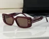 2023 Hot New Luxury Designer 브랜드 Square SunglassesVLS-108A-53 레저 시간 선글라스 여성 디자이너 브라운