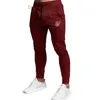 Herrbyxor Sik Silk Men's Fitness Tight Trousers Spring Elastic Fitness Pants Sport Pants Z230801