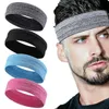 Bandanas Sport Yoga Schweißband Unisex Elastic Gym Radfahren Basketball Schweiß Stirnband Frauen Männer Fitness Atmungsaktive Sicherheit HaarbandBandanas