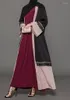 Abbigliamento etnico Aperto Abaya Kimono Patchwork di pizzo Abaya per le donne Dubai Abiti da sera Abito hijab di moda musulmana pakistana islamica