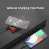 Mobiltelefon Power Banks 50000mAh Solar Power Bank Solar Charger Qi Trådlös laddning av USB Typ C Extern Battery PowerBank för iPhone Xiaomi Poverbank L230728