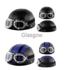 Casques de moto Casques adultes Moto rétro demi-croisière casque Moto Scooter casque pour Harley Vintage moto allemande Moto x0731