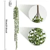 Fleurs décoratives Plantes artificielles Charnue Vigne Succulent Ivy Verdissement Pour Tenture Murale Maison Fenêtre Jardin Festive Party Decor Faux Fleur